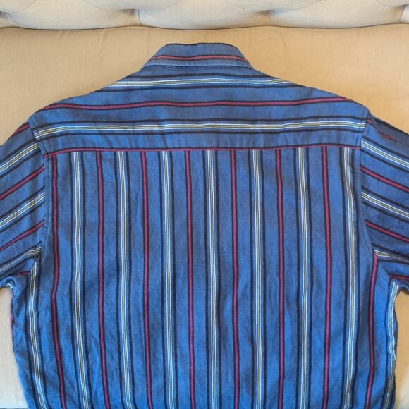 Vintage Sears Wearmaster Stripped Long Sleeve Causal Shirt Heritage Normcore - Picture 11 of 16